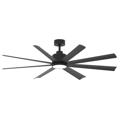Maxim Condor 65" Black 8-blade Fan W Led