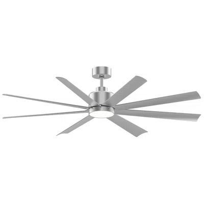 Maxim Condor 65" Satin Nickel 8-blade Fan W Led