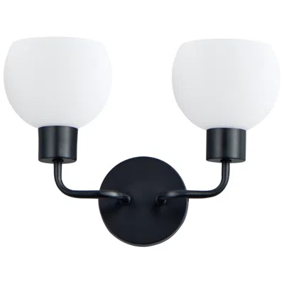 Maxim Coraline 10 1/2" High Black 2-light Wall Sconce