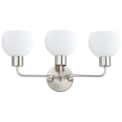Maxim Coraline 21 3/4" Wide Satin Nickel 3-light Bath Light
