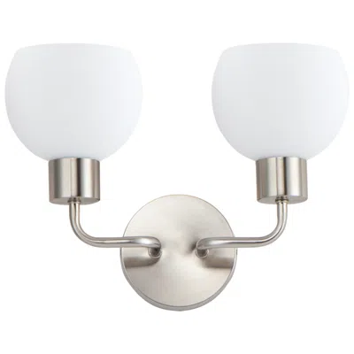 Maxim Coraline 2-light 14.5" Wide Satin Nickel Wall Sconce