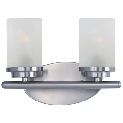 Maxim Corona 2 Light 12" Wide Satin Nickel Vanity Light