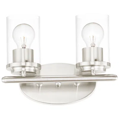 Maxim Corona 2-light Bath Vanity Satin Nickel