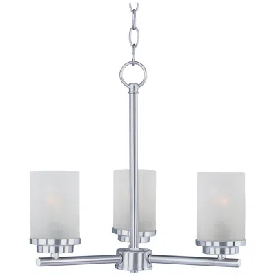 Maxim Corona 3-light 16.5" Wide Satin Nickel Chandelier