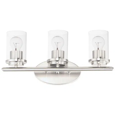 Maxim Corona 3-light Bath Vanity Satin Nickel