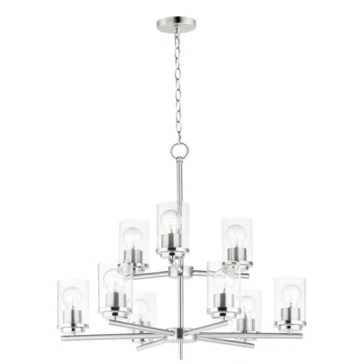 Maxim Corona 9-light Chandelier - Satin Nickel