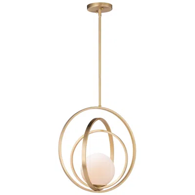 Maxim Coronet 17 1/2" Wide Satin Brass Modern Orb Globe Pendant Light