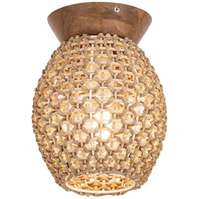 Maxim Cotswold 8" Wide Natural Ceiling Light