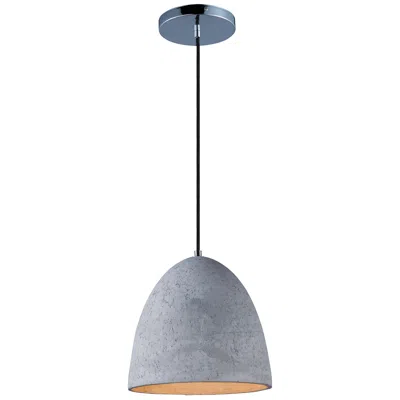 Maxim Crete 12" Wide Led Large Concrete Dome Modern Mini Pendant