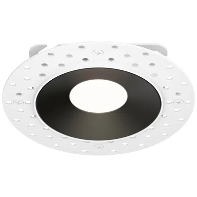Maxim Crisp 3 3/4" Black Trimless Led Downlight - 3000k