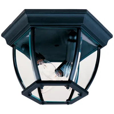 Maxim Crown Hill 11" Traditional Black Outdoor Porch Ceiling Light