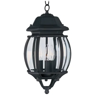 Maxim Crown Hill 17 1/4" High Black Finish Outdoor Hanging Lantern