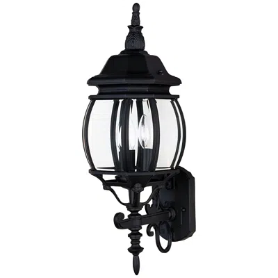 Maxim Crown Hill 23 1/2"h Black 3-light Outdoor Wall Light