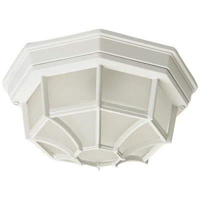Maxim Crown Hill 2-light Outdoor Ceiling Mount - White
