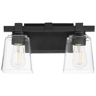 Maxim Cubos 14" Wide Black 2-light Wall Sconce