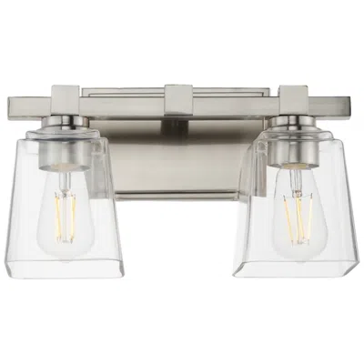 Maxim Cubos 14" Wide Satin Nickel 2-light Wall Sconce