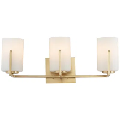 Maxim Dart 21" Wide Natural Aged Brass 3-light Bath Vanity