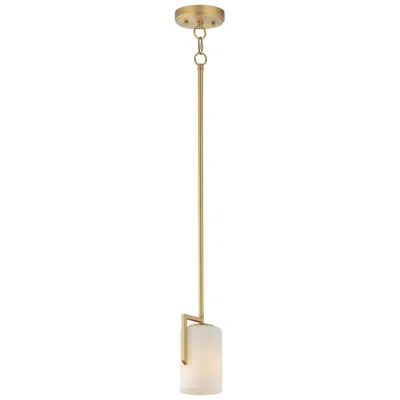 Maxim Dart 4 1/2" Wide Natural Aged Brass 1-light Pendant