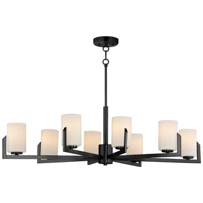 Maxim Dart 44" Wide Black 8-light Chandelier