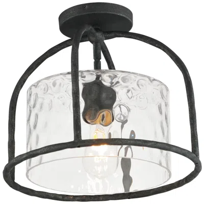 Maxim Del Mar 13" Wide Blacksmith 1-light Semi Flush - Pendant