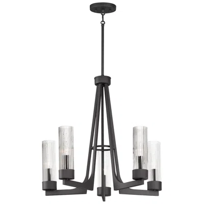 Maxim Delos 5-light Chandelier - Anthracite