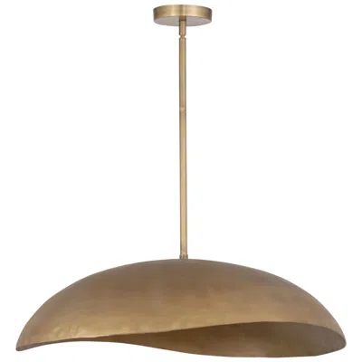 Maxim Denarii 24" Natural Gold Iron Pendant