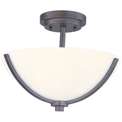 Maxim Deven 14" Wide Oil-rubbed Bronze Ceiling Light