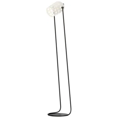 Maxim Dottie 67 1/2" High Black And White Modern Floor Lamp