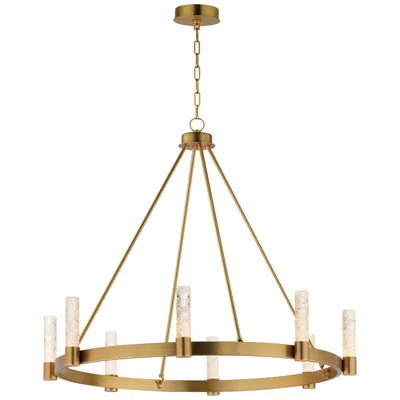 Maxim Duchess 36" Wide Natural Aged Brass 8-light Chandelier