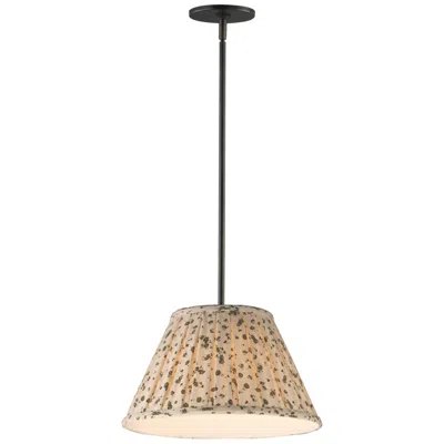 Maxim Dunbridge 14" Olive White/antique Bronze Pendant In Neutral