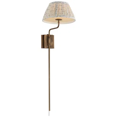 Maxim Dunbridge 39 1/4" H Blue White/weathered Brass 1-light Wall Sconce