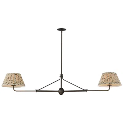Maxim Dunbridge 62" Olive White/antique Bronze 2-light Pendant In Neutral