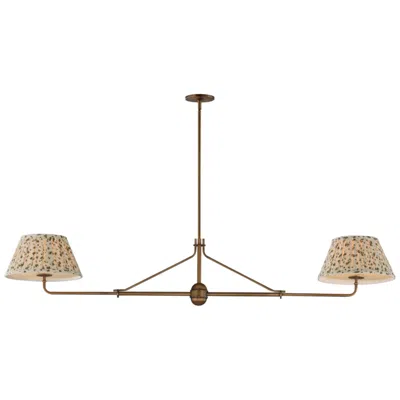 Maxim Dunbridge 62" Olive White/weathered Brass 2-light Pendant