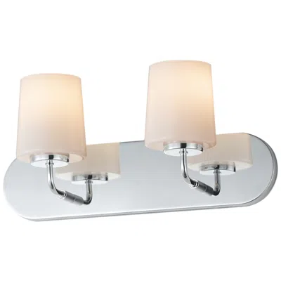 Maxim Durham 18" Wide Polished Chrome 2-light Strip Bath Vanity