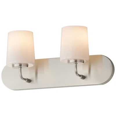 Maxim Durham 18" Wide Satin Nickel 2-light Strip Bath Vanity
