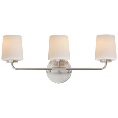 Maxim Durham 23" Wide Satin Nickel 3-light Bath Vanity