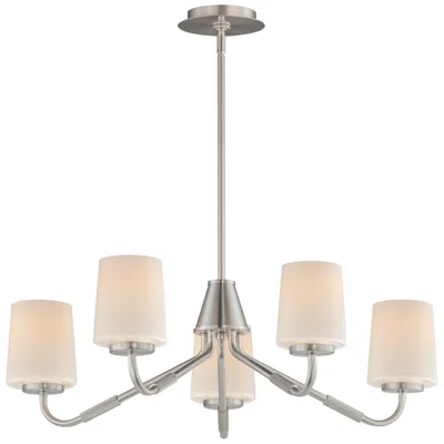 Maxim Durham 26" Satin Nickel 5-light Chandelier