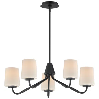 Maxim Durham 26" Wide Black 5-light Chandelier