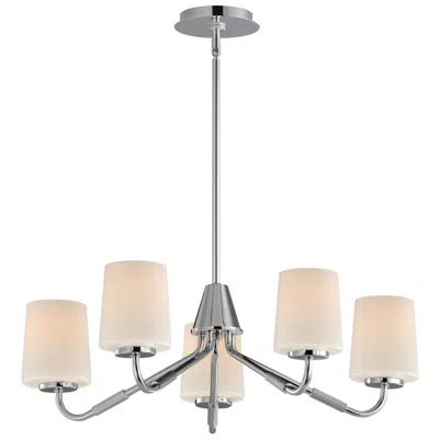 Maxim Durham 26" Wide Polished Chrome 5-light Chandelier