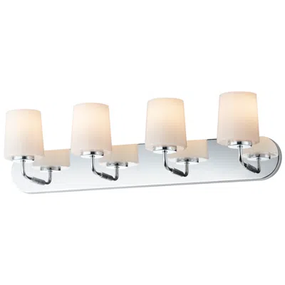 Maxim Durham 30" Wide Polished Chrome 4-light Strip Bath Vanity
