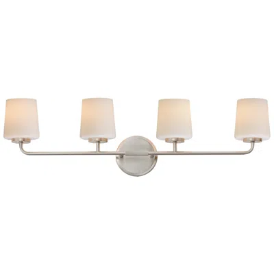 Maxim Durham 32 1/2" Wide Satin Nickel 4-light Bath Vanity