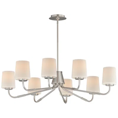 Maxim Durham 34 1/4" Satin Nickel 8-light Chandelier