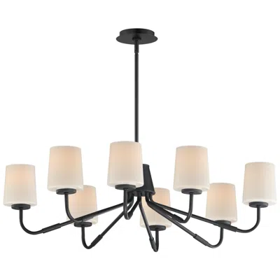 Maxim Durham 34" Wide Black 8-light Chandelier