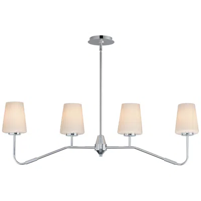 Maxim Durham 38 1/2" Polished Chrome 4-light Linear Chandelier
