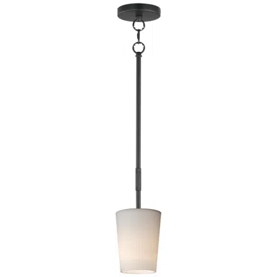 Maxim Durham 4 1/2" Wide Black 1-light Pendant