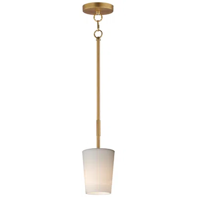 Maxim Durham 4 1/2" Wide Natural Aged Brass 1-light Pendant