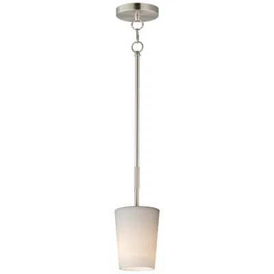 Maxim Durham 4 1/2" Wide Satin Nickel 1-light Pendant