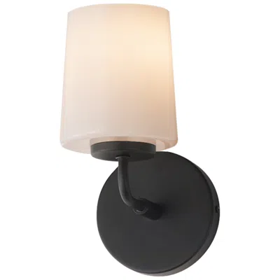 Maxim Durham 9" High Black 1-light Wall Sconce