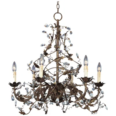 Maxim Elegante 26 1/2"w Oil-rubbed Bronze 6-light Chandelier