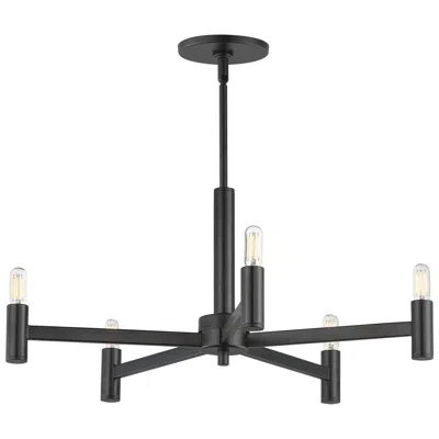 Maxim Emana 24" Wide Black 5-light Chandelier